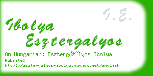 ibolya esztergalyos business card